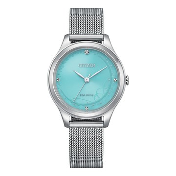 CITIZEN LADY’S系列 EM0501-89M 光動能 珍珠母貝 米蘭錶帶 女錶 32mm