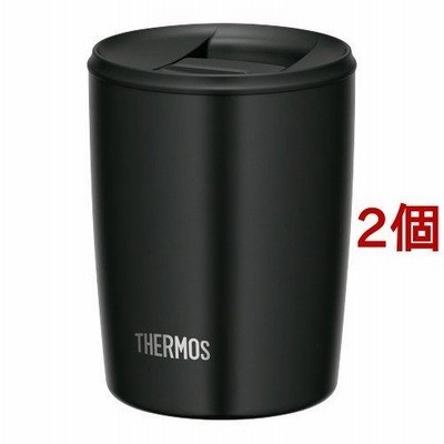 サーモス 真空断熱タンブラー 0.3L ブラック JDP-300 BK ( 2個セット )/ サーモス(THERMOS)