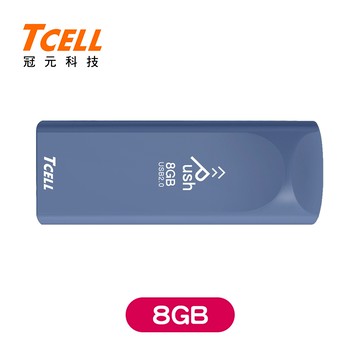 TCELL冠元 USB2.0 Push推推碟 普魯士藍 (8/16/32/64GB)