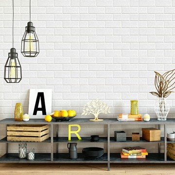 墻壁紙自粘泡沫墻紙3d立體墻貼房間客廳裝飾貼畫新款自貼壁紙