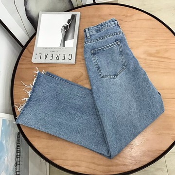 時尚女裝高腰破洞喇叭牛仔褲 J#18 PP1入