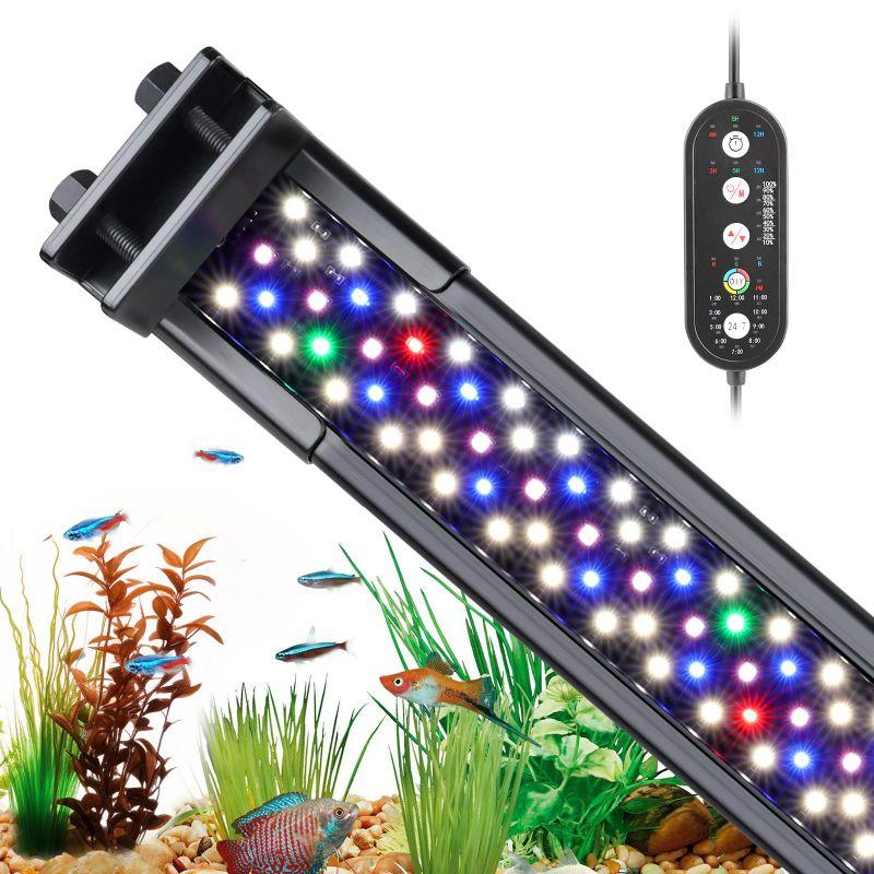 hygger 10W LED 水槽ライト 水草用 フルスペクトル水槽ライト タイマー