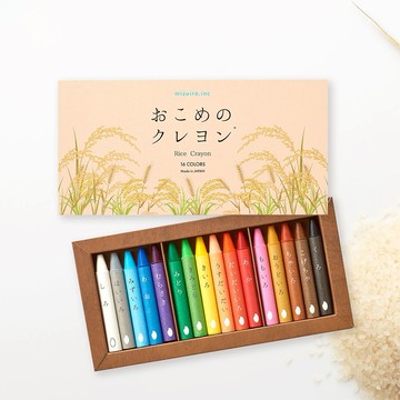 【OOYII吾憶】日本製Mizuiro米製無毒環保蠟筆 (16 色)｜生日禮物、兒童節禮物、聖誕禮物｜【快速出貨】