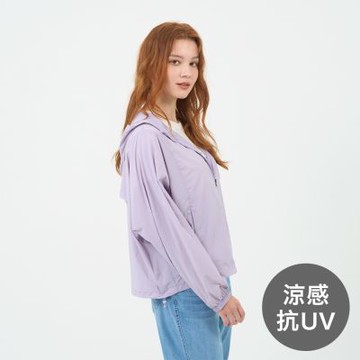 GIORDANO 女裝抗UV涼感連帽外套 G-Motion Tennis系列 - 34 藤花紫