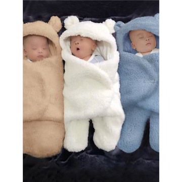 新生兒包被春秋初生寶寶防風保暖外出防驚跳襁褓防踢睡袋嬰兒抱被