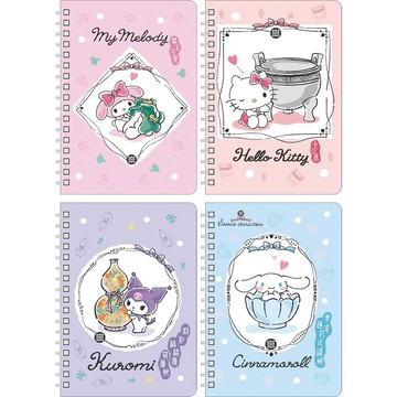 三麗鷗x故宮50K PP線圈筆記本 SYNR80-1 (款式隨機出貨)