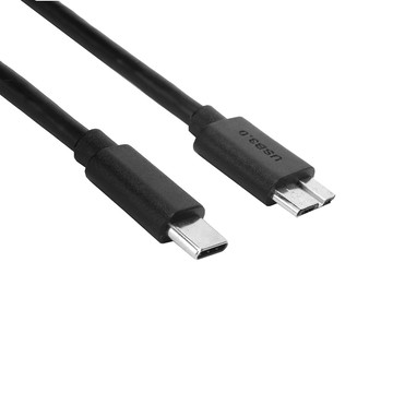 UniSync Type-C公轉Micro B公 USB3.0外接硬碟高速傳輸線 1M