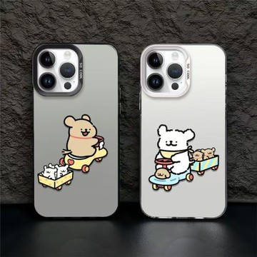 線條小狗適用三星s24ultra手機殼硬殼s23+軟萌治愈s20fe可愛情侶s21s22電鍍a54a34a35時尚a55a05防摔note20