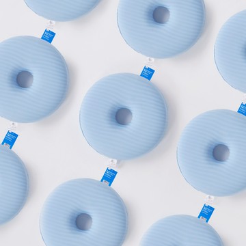 【青鳥家居】甜甜圈涼感坐墊 #釋壓坐墊 涼感坐墊 涼墊 記憶墊 減壓坐墊 午睡枕 辦公室必備 甜甜圈 奶蓋