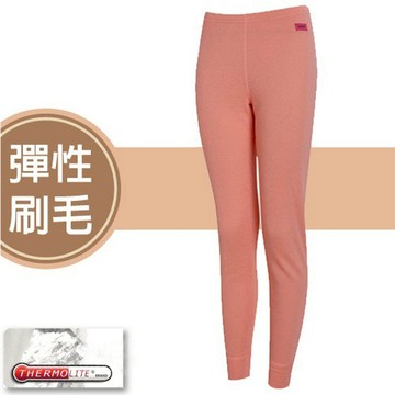 【瑞多仕-RATOPS】女 Thermolite 長刷毛保暖長褲.衛生褲.內搭褲/ DB4522 粉撲桔色