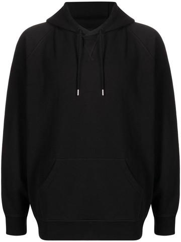 Pop Trading Company - logo-print drawstring hoodie - unisex - Cotton - S - Black