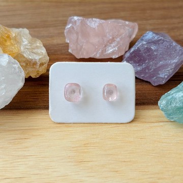 石光-天然礦石耳環-粉晶04