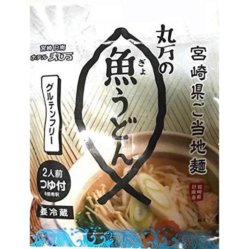 日南名産 丸万 魚うどん 200g（2人前）2袋