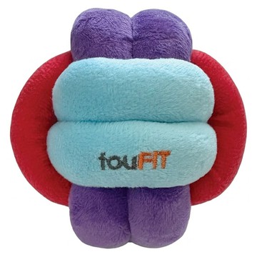 fouFIT 嗅聞藏食六環球 4吋  紅藍色  1個  9cm