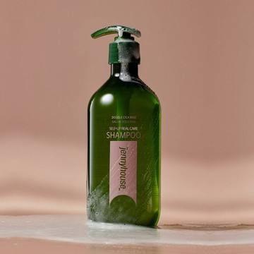 韓國 Jennyhouse 雙重積雪草豐盈修護洗髮精 500ml  | 韓國沙龍髮品 沙龍級護理 柔順洗髮 受損髮修護