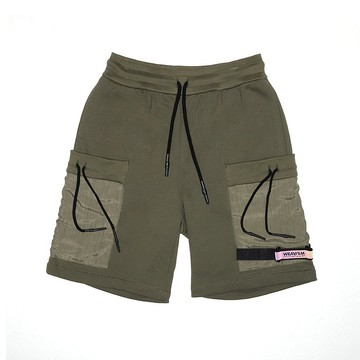 Spook 抽繩棉短褲 - 軍綠