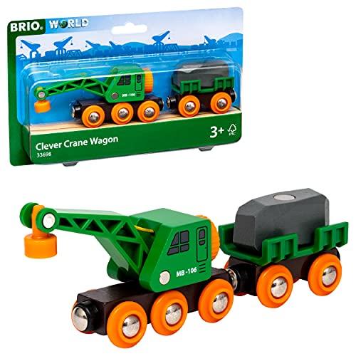 BRIO 緑のクレーンワゴン 33698(中古:未使用・未開封)