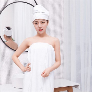 皮膚管理毛巾浴巾女美容定制logo繡字美容院束發帶白色包頭不掉毛