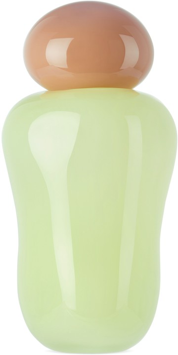 Helle Mardahl 粉色 & 黄色 Bon Bon 系列 Medi Vase 储物罐