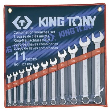 KING TONY 金統立 專業級工具複合扳手11件組 KT1211SR  1套  複合扳手