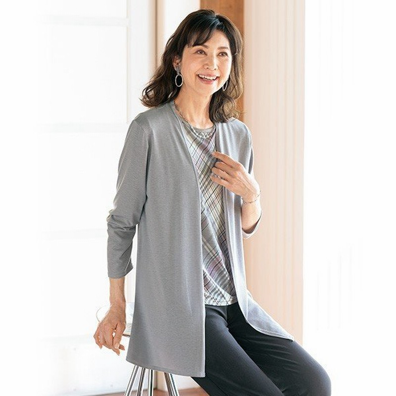 おしゃれ アンサンブル レディース 春夏 カットソーカーディガンアンサンブル 50代 60代 70代 80代 ミセス シニア ファッション 母の日 ギフト 実用的 通販 Lineポイント最大0 5 Get Lineショッピング