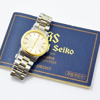 セイコー 中古 メンズ SEIKO グランドセイコー 8J56-7000 SBGF014 クォーツ SS ステンレススチール 18KT ゴールド |  LINEブランドカタログ