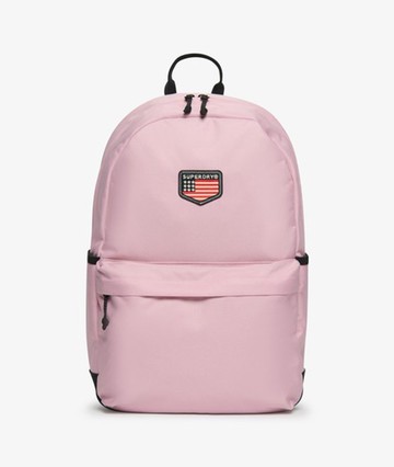 Superdry Women's Classic Patch Montana Backpack Pink Size: 1SIZE