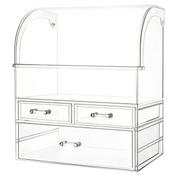 comet 化妝品收納盒 有蓋款 XL  1個  透明色