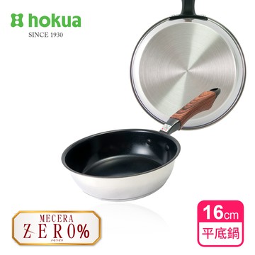 【日本北陸hokua】Mecera Zero陶瓷IH三層複合金不沾平底鍋16cm