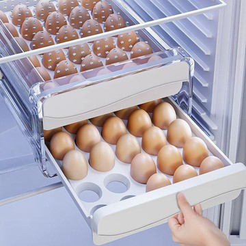 ❤️臺灣出貨佳幫手雞蛋收納盒家用食品級密封保鮮抽屜式冰箱專用廚房整理神器✨好物甄選