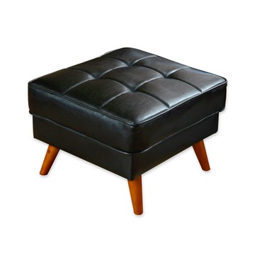 【班尼斯】小次郎家族Kojiro皮革沙發【椅凳】-黑色