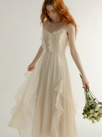 Ruffle Sleeveless Dress