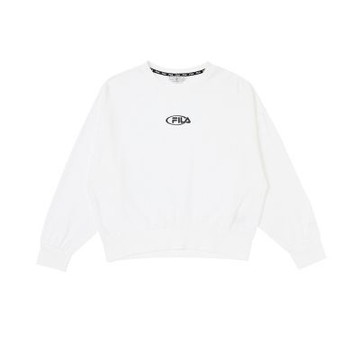 FILA官方直營 女長袖圓領T恤-白 5TEZ-5465-WT