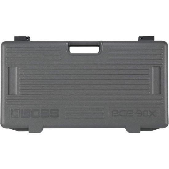 BOSS (BCB-90X) Large ギター エフェクツ Board Integrated Lid Heavy-Duty Moulded Case with Junction Box, Customisable to Fit up-to Ten ペダル