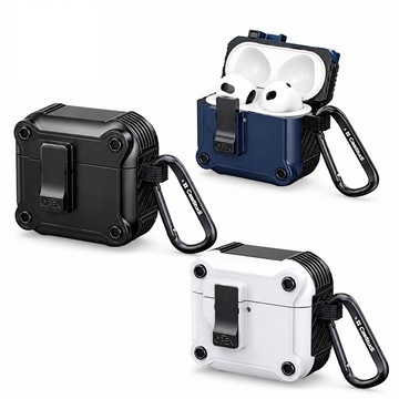 CaseStudi Impact AirPods 5/4 耐衝擊充電盒磁扣防摔耳機保護套保護殼(含扣環及耳機置放套)