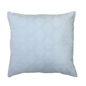 北歐風菱形緹花抱枕-藍色