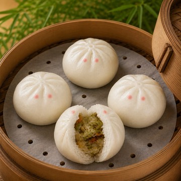 【中和包子】香菇素菜包一顆25元˙630g/包(五入裝) 全家冷凍超取限購14包
