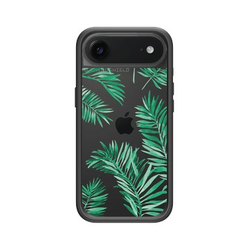 iPhone Air Mod NX -邊框背蓋組合 (相機按鈕) 黑 - 花花草草 / Flowers & Plants - 草綠系列-綠葉1