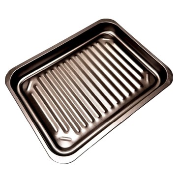 TAKEHARA 竹原製缶 日本製 不沾大烤盤附濾網 烤箱專用 G12  27 × 21 x 3cm  1套