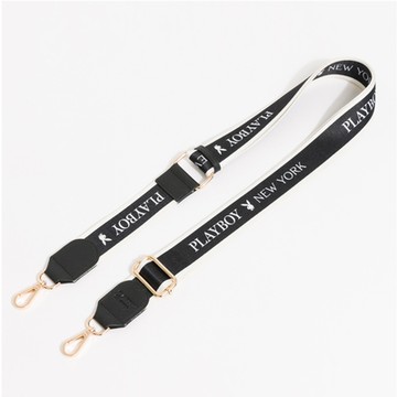 PLAYBOY - PLAYBOY織帶背帶 背帶系列 - 黑色