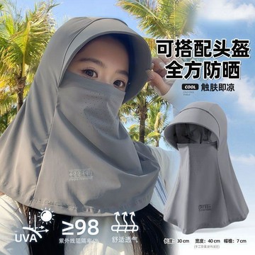 全罩式防曬頭套 防曬頭套 冰絲頭套 騎行頭套 機車頭套 防曬面罩 護頸頭套 抗UV 涼感頭套 透氣頭套 機車面罩91