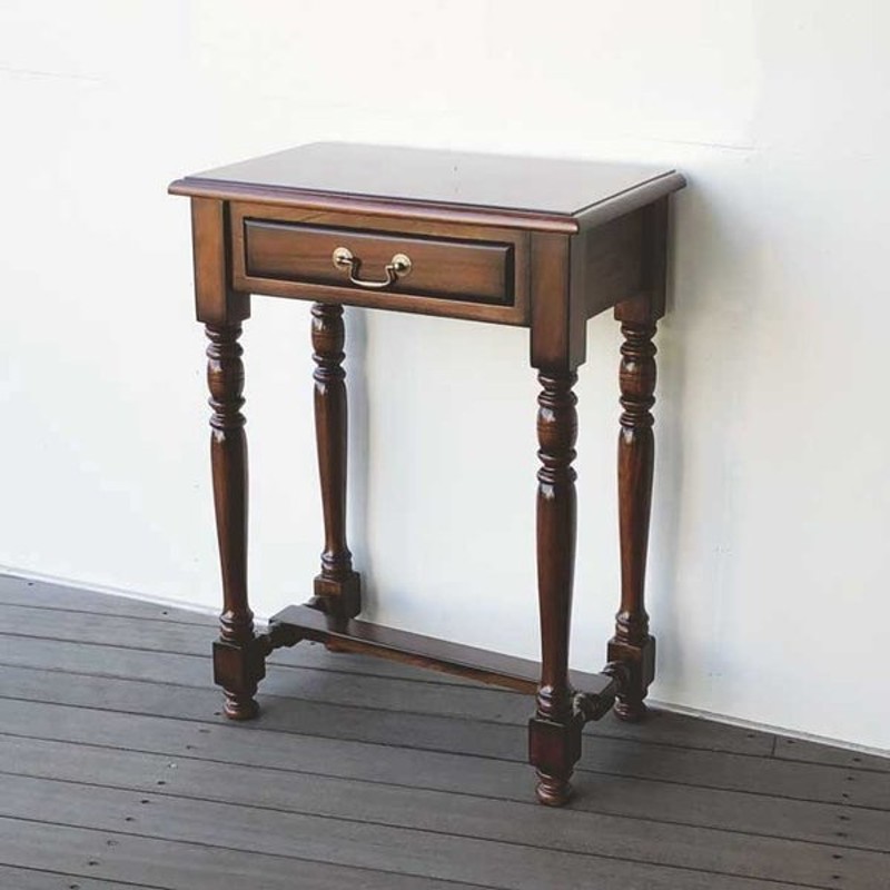 満点の コンソール グレー トールペイント アンティーク 引き出し 花台 電話台 Ninki No 収納家具 1