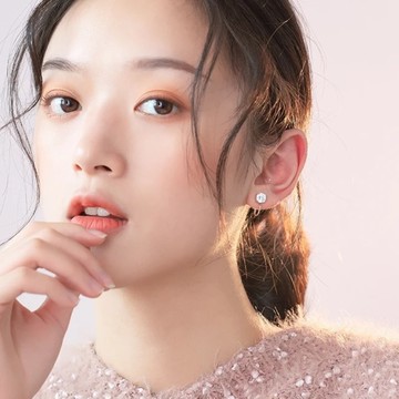 【Emi艾迷】韓系極簡單鑽耳骨夾耳環 (6mm/4mm)