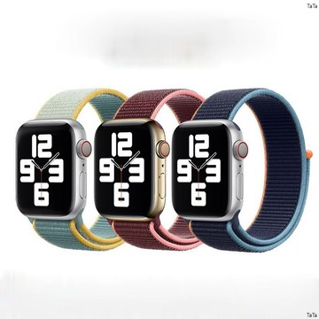 【免運！】 適用 Apple watch錶帶 尼龍編織3 4 5 6 SE代 40 42mm 44mm 蘋果錶帶