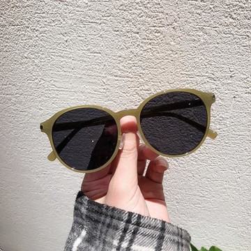 韓版ins墨鏡女潮圓臉復古大框偏光太陽鏡男圓框眼鏡網紅同款街拍