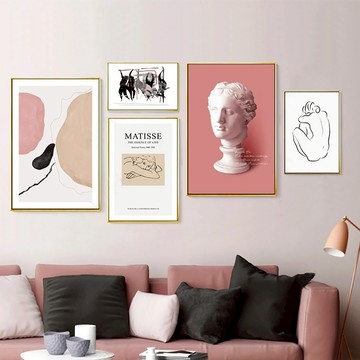 心之所向　藝術系列　裝飾掛畫　台灣製造 - D款－黑框-60*80cm