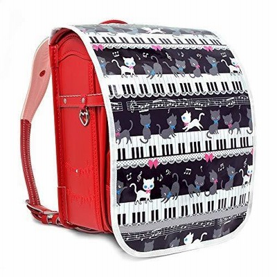 ランドセルカバー ピアノの上で踊る黒猫ワルツ(ブラック) N4117800