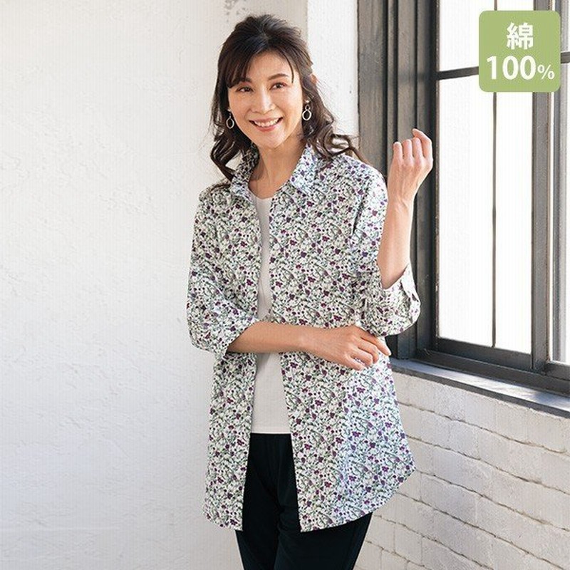おしゃれ アウター レディース 春夏 小花柄ブラウスジャケット 50代 60代 70代 80代 ミセス シニア ファッション 服 母の日 ギフト 実用的 通販 Lineポイント最大0 5 Get Lineショッピング