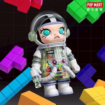 【POP MART 泡泡瑪特】MEGA珍藏系列 SPACE MOLLY 100%週年3代 系列盲盒公仔(9入)