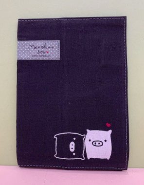 【震撼精品百貨】モノクロブー_黑白豬~SAN-X防水證件套-黑#46213